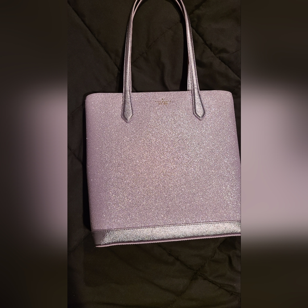 Sparkly large lavender Kate Spade